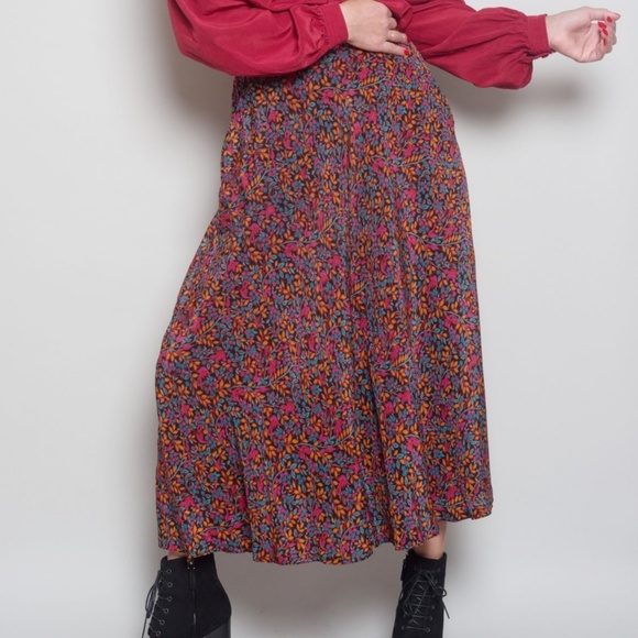Dior Dresses & Skirts - Vintage Christian Dior Floral Print Skirt